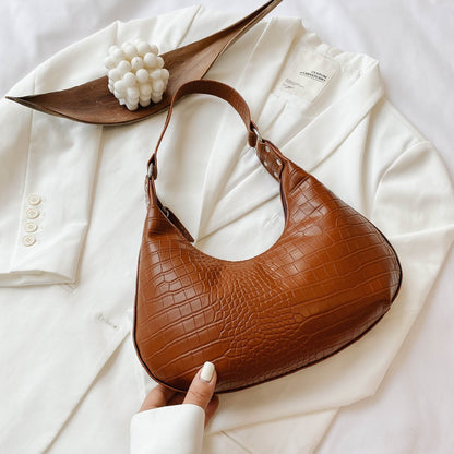 Scaled Crescent Mini Bag