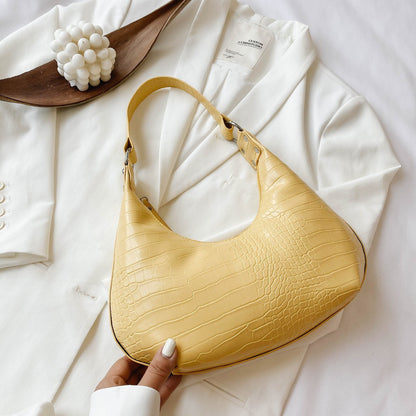 Scaled Crescent Mini Bag