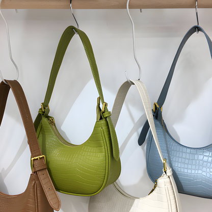 Scaled Crescent Mini Bag