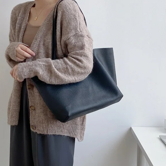 Relaxed Leather Tote Bag