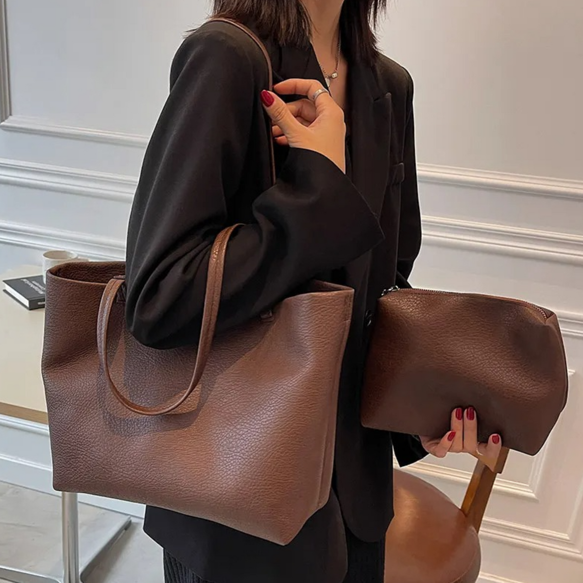 Relaxed Leather Tote Bag
