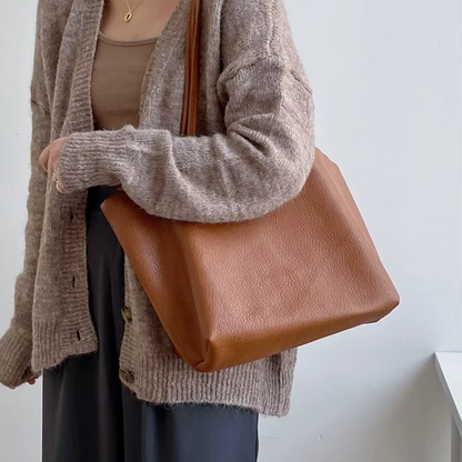Relaxed Leather Tote Bag