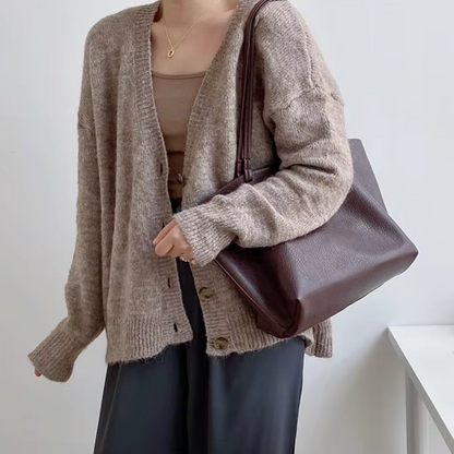 Relaxed Leather Tote Bag