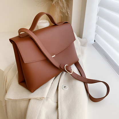 Leather Messenger Handbag (Women’s)